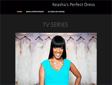 Tablet Screenshot of keashasperfectdress.com